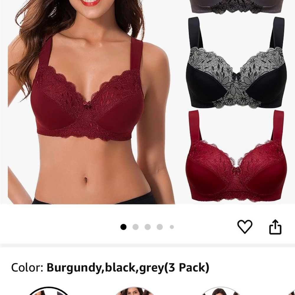 Wireless Minimizer Bras 3 Pack - Picture 2 of 7